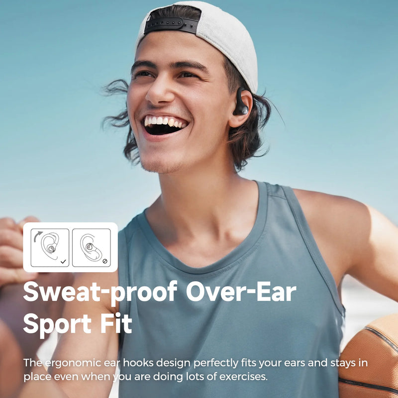 SoundPEATS Wings 2  Bluetooth 5.3 Wireless Earbuds Waterproof Sports Over-Ear Hooks Earphones with Touch App Control 30Hours