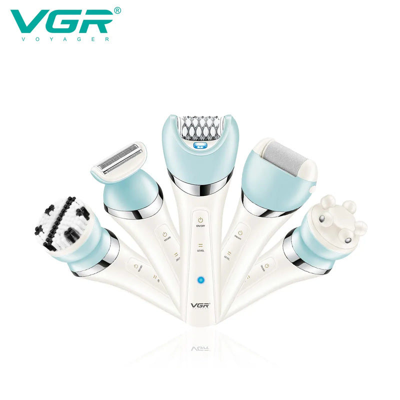 VGR Epilator Rechargeable Hair Remover Leg Body Portable Lady Shaver Hair Removal Tool Underarms Facial Epilator for Women V-703