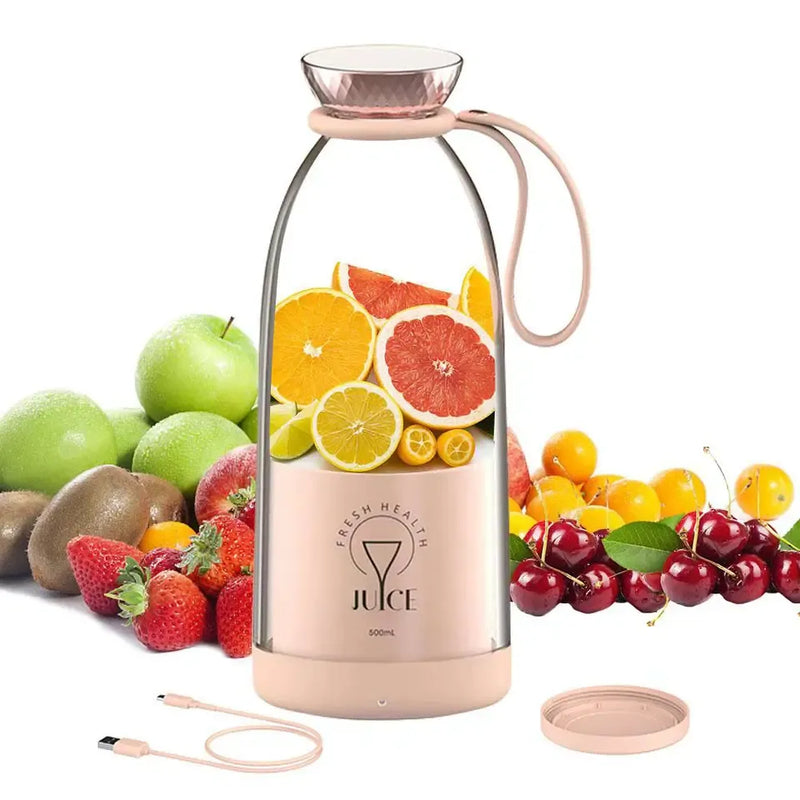 500ML Electric juicer Bottle Wireless Charging Household Small Smoothie Bottle Blenders Fresh Juicer Mini Portable Blender