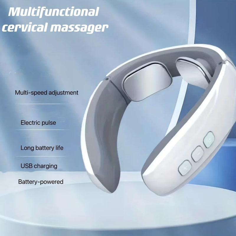 Neck Massager & Intelligent Massage Instrument , Portable Neck Massager-6 modes,USB Rechargerable